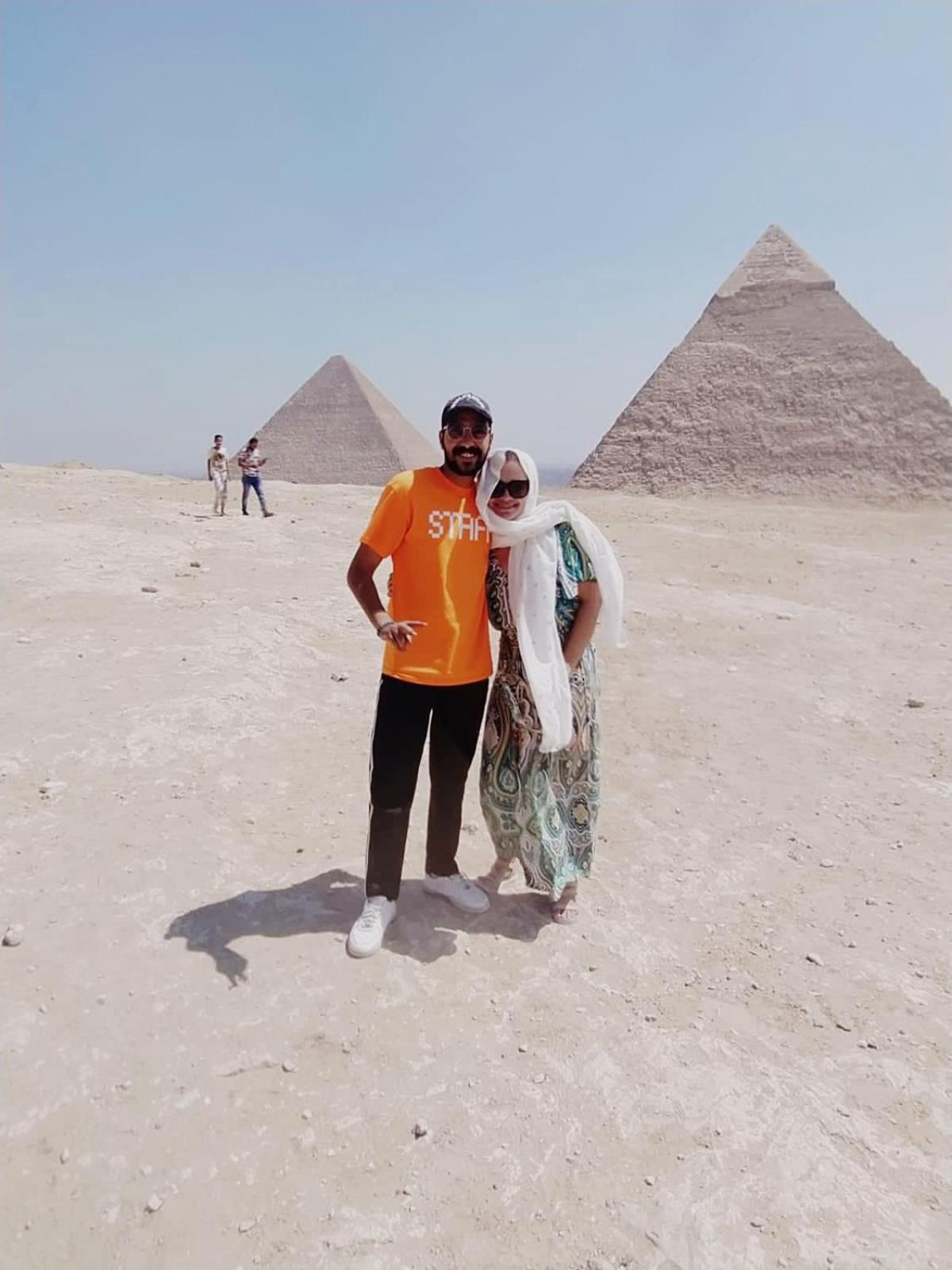 Momen Pyramids Inn Kafrat al Jabal Bagian luar foto